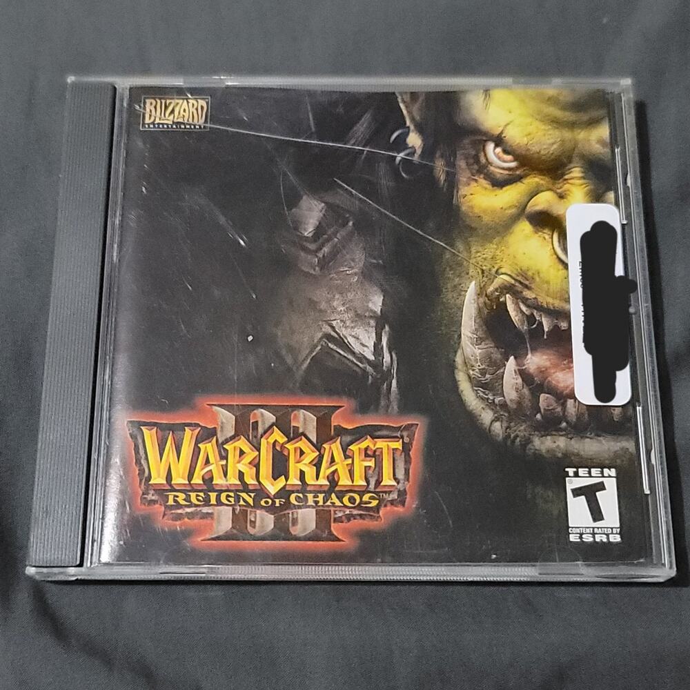 Vtg 2002 Blizzard WARCRAFT III REIGN OF CHAOSCD PC Game